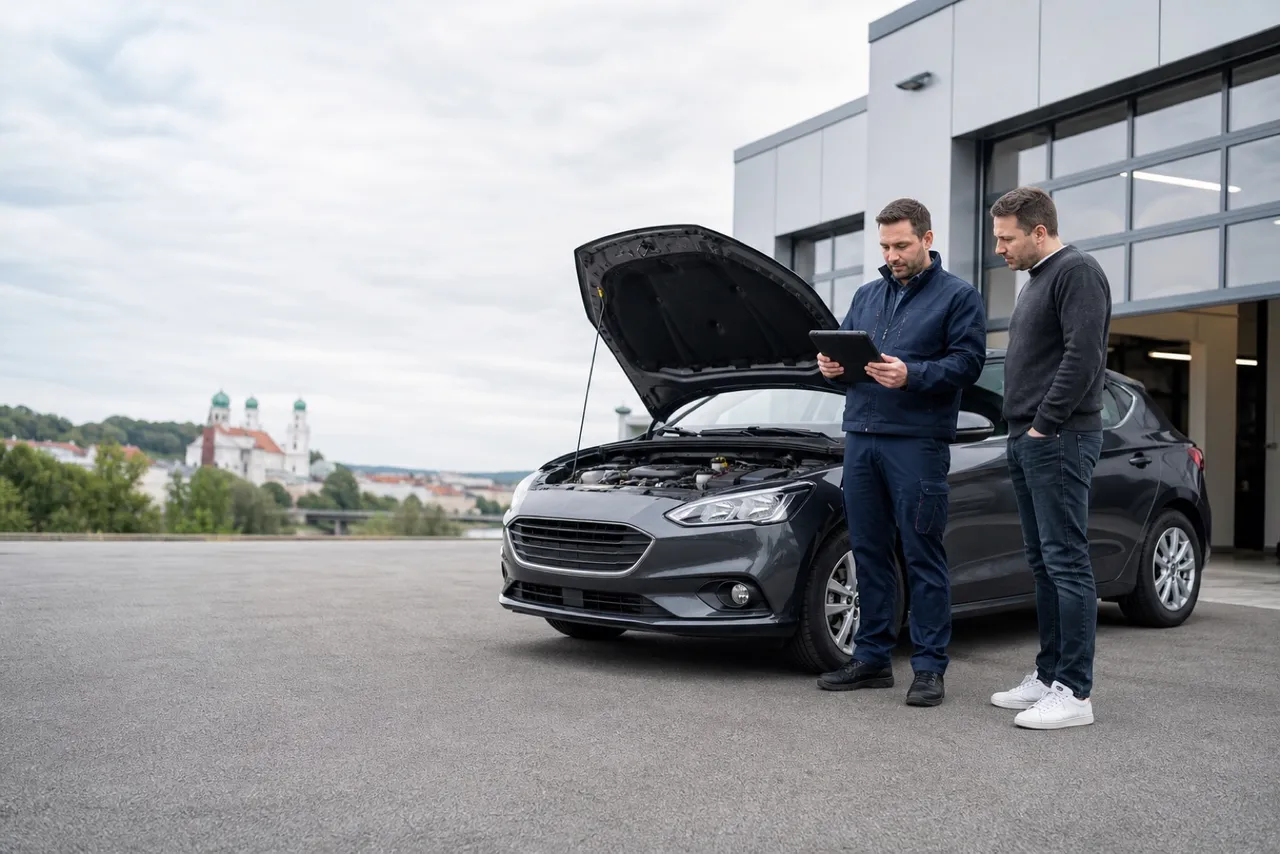 Diagnose eines technisch defekten Fahrzeugs vor dem Autoankauf